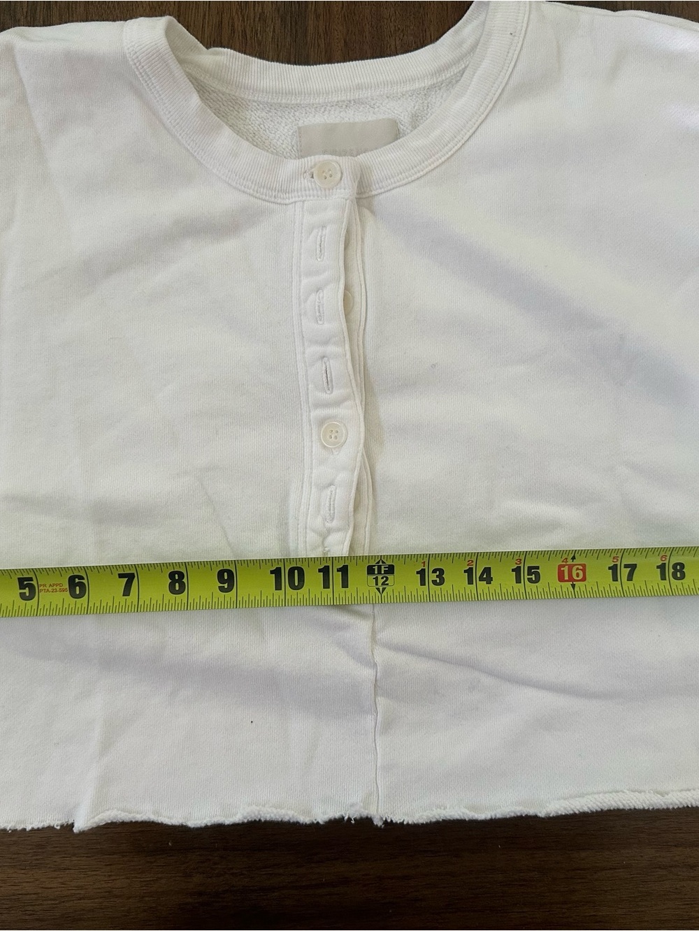 Citizens Of Humanity White Terry Pullover Sweatshirt cut off distressed - Picture 3 of 8